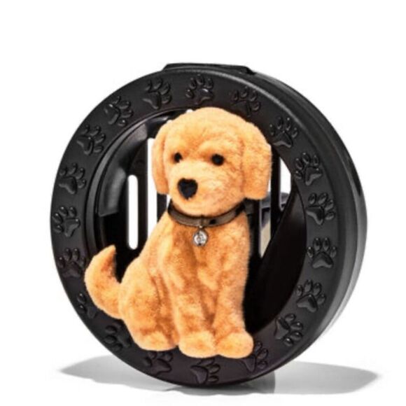 Bath and Body Works DOG WITH COLLAR Visor Clip and 3 Car Fragrance Refills - Picture 3 of 7